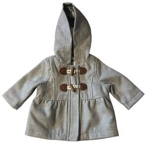 ❤️5/$25❤️  EUC Old Navy Hooded Toggle Coat 0-3 M
